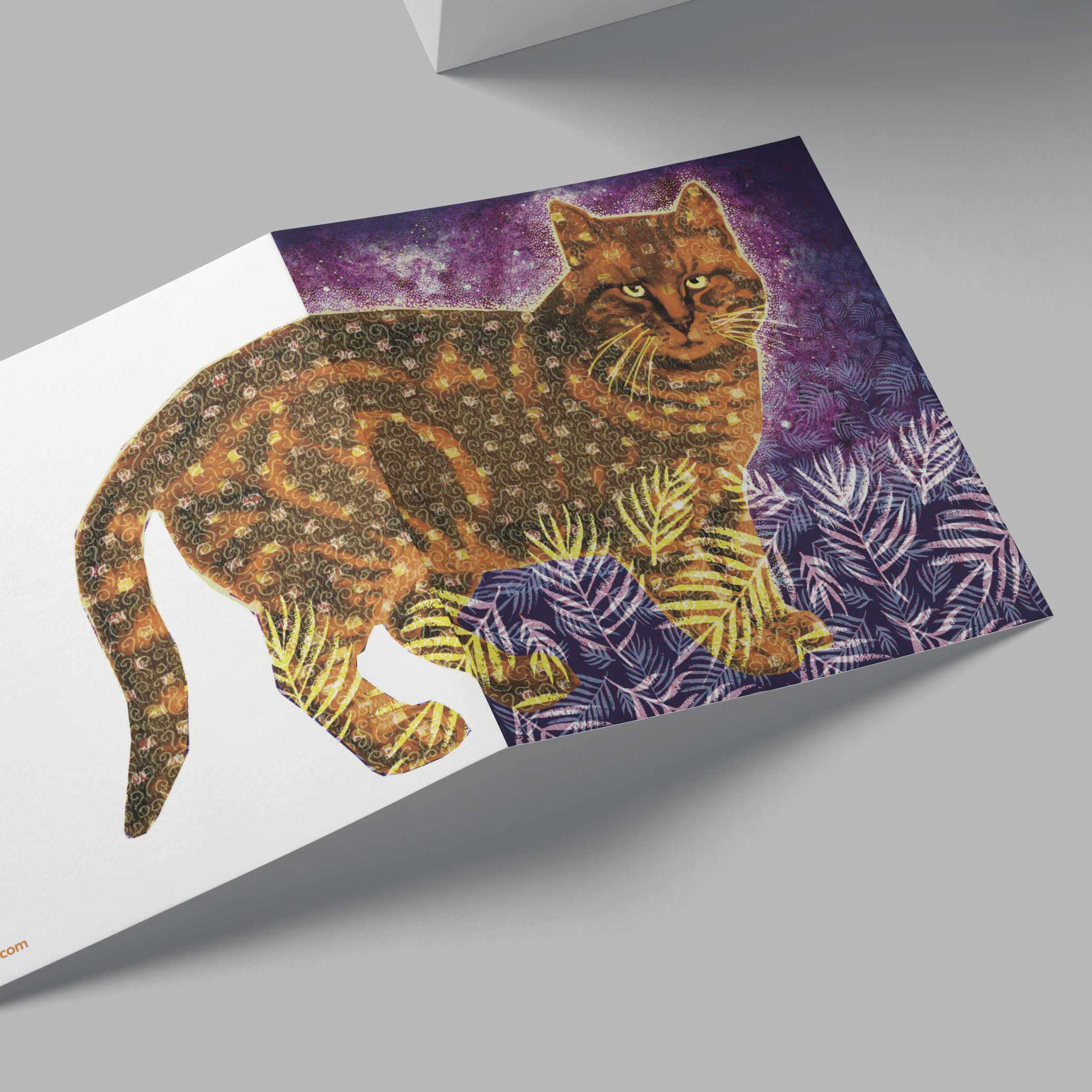 Orange Cat Card